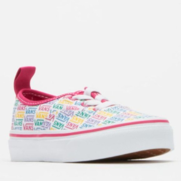 Vans Kids Authentic Elastic Rainbow Sneaker 10.5K - Picture 2 of 12